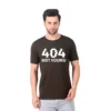 Fabstieve men Solid Round Neck Pure Cotton Brown (Vk-219_Print-105)