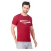 Fabstieve men Solid Round Neck Pure Cotton Brown (Vk-219_Print-63)