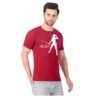 Fabstieve men Solid Round Neck Pure Cotton Brown (Vk-219_Print-77)