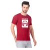 Fabstieve men Solid Round Neck Pure Cotton Brown (Vk-219_Print-91)