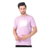 Fabstieve men Solid Round Neck Pure Cotton Brown (Vk-219_Print-46)