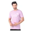 Fabstieve men Solid Round Neck Pure Cotton Brown (Vk-219_Print-130)