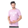 Fabstieve men Solid Round Neck Pure Cotton Brown (Vk-219_Print-145)