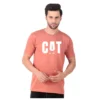 Fabstieve men Solid Round Neck Pure Cotton Brown (Vk-219_Print-93)