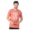 Fabstieve men Solid Round Neck Pure Cotton Brown (Vk-219_Print-21)