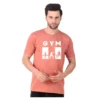 Fabstieve men Solid Round Neck Pure Cotton Brown (Vk-219_Print-30)