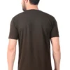 Fabstieve men Solid Round Neck Pure Cotton Brown (Vk-219_Print-37)