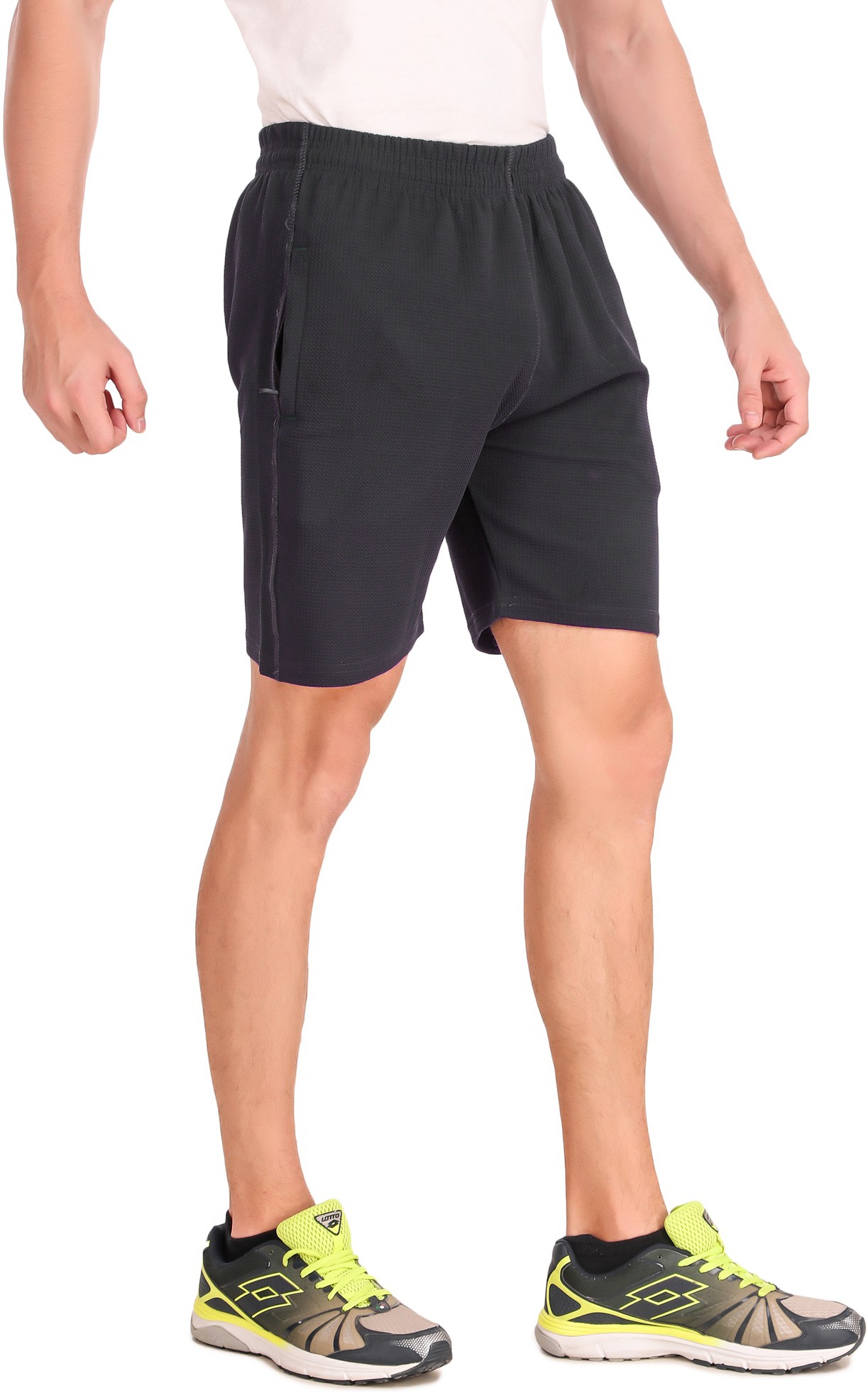 Grey Hosiery Solid Short For Men - Image 2