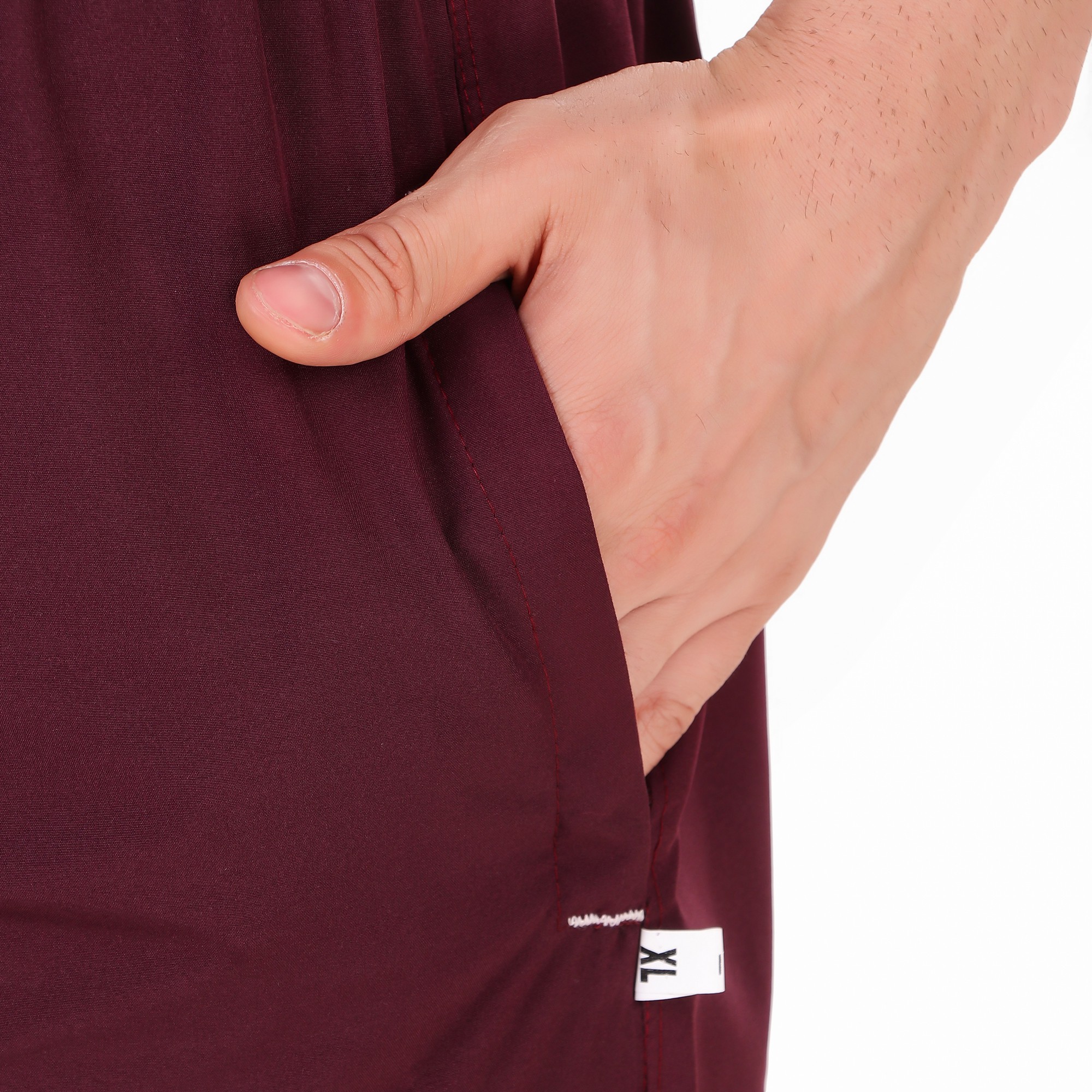 Black Lycra Blend Solid Short For Men - Image 12