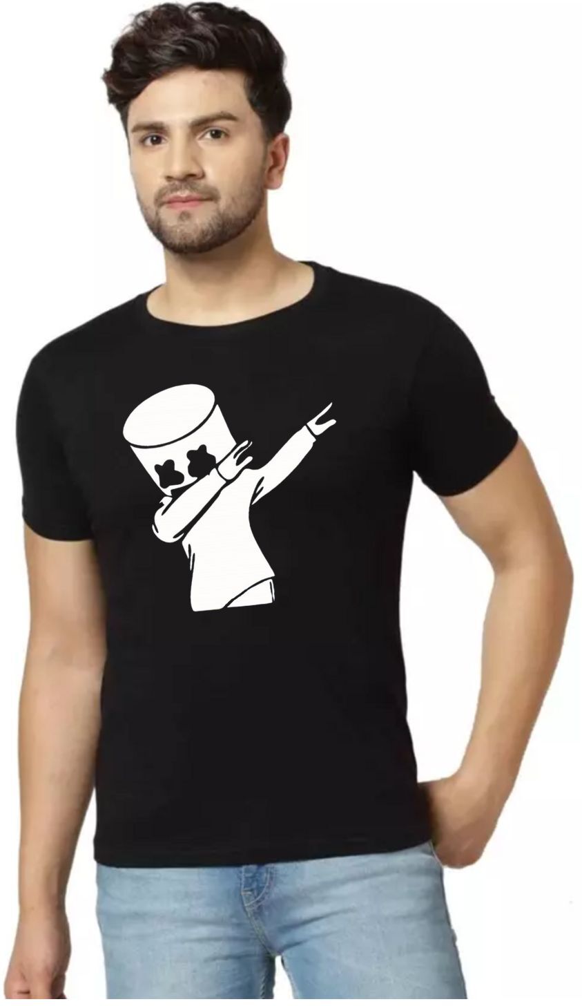 Red Cotton Blend Printed T-Shirt For Men - Image 5